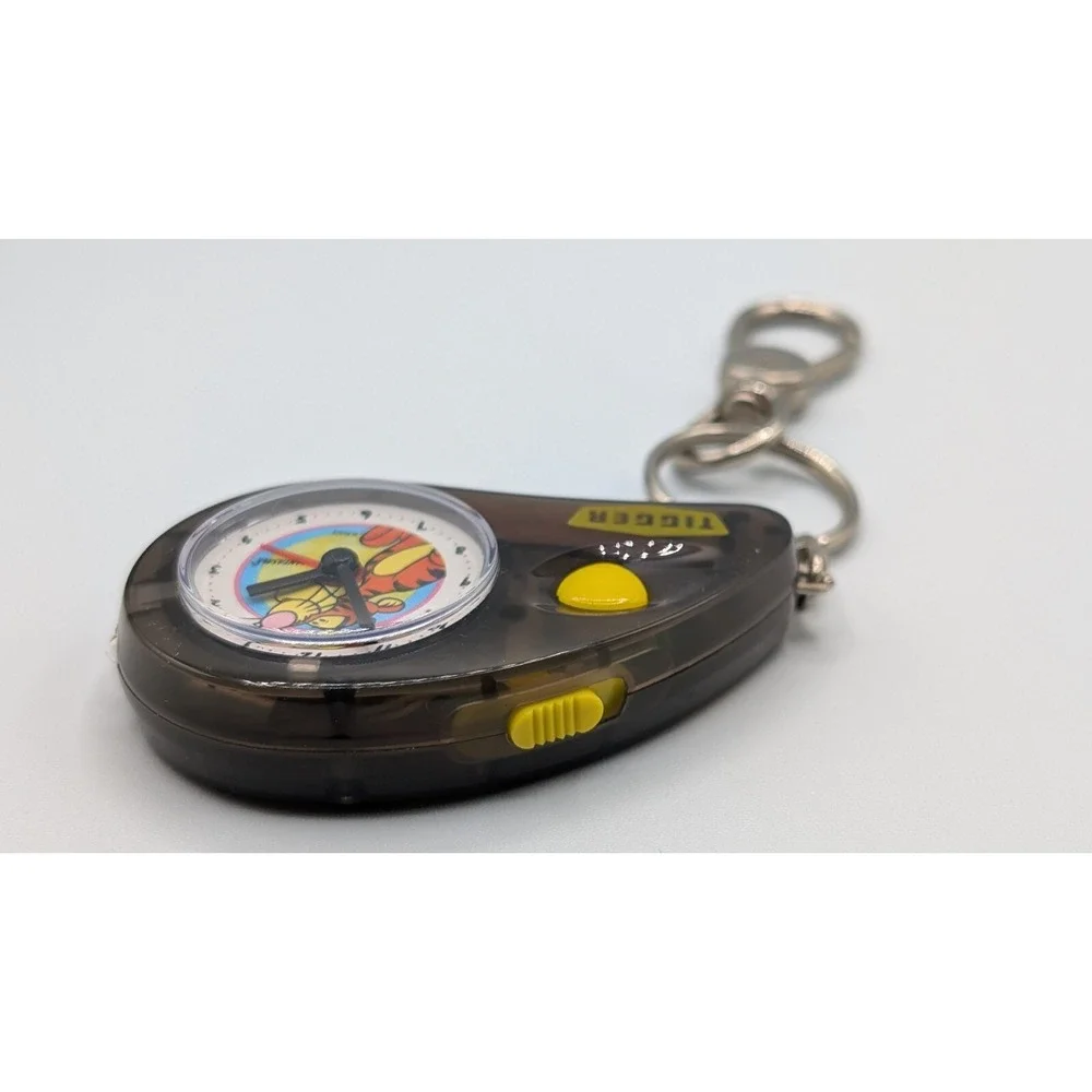 Disney Winnie The Pooh & Tigger Mini Clip On Clock With Light Lot Of 2 For Parts
